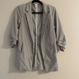 Rachel Zoe Black and White Checkered Blazer